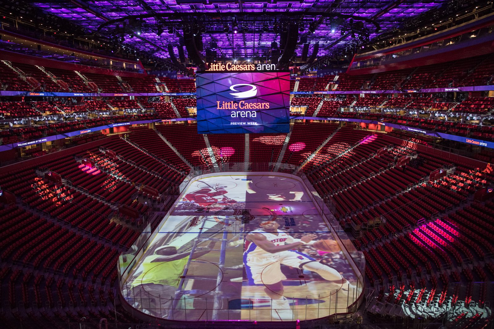 disguise powers Little Caesars Arena Projection Mapping
