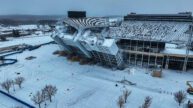 demolition of the Beaver Stadium press box