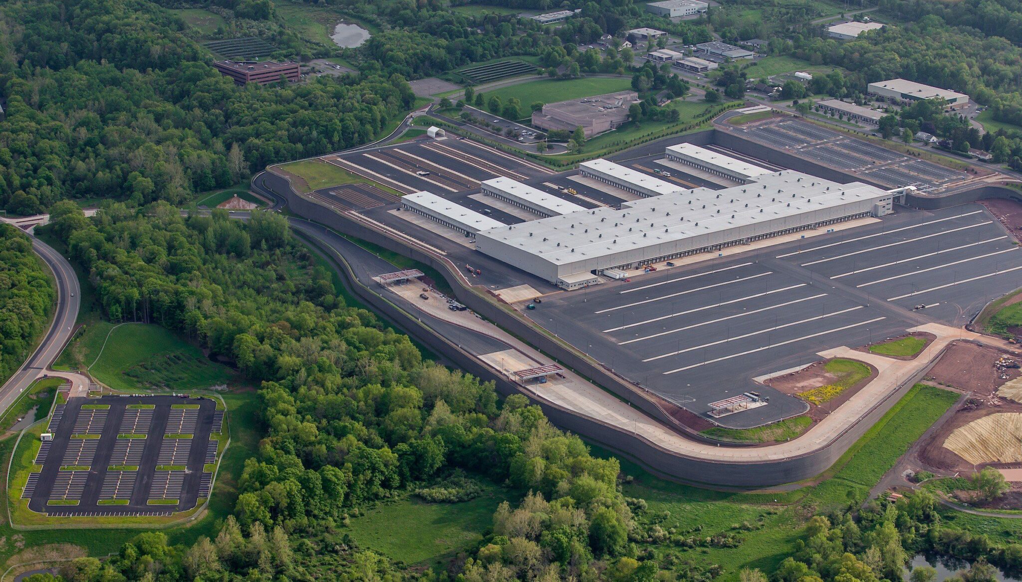 Distribution Center Construction FedEx Middletown Aerial