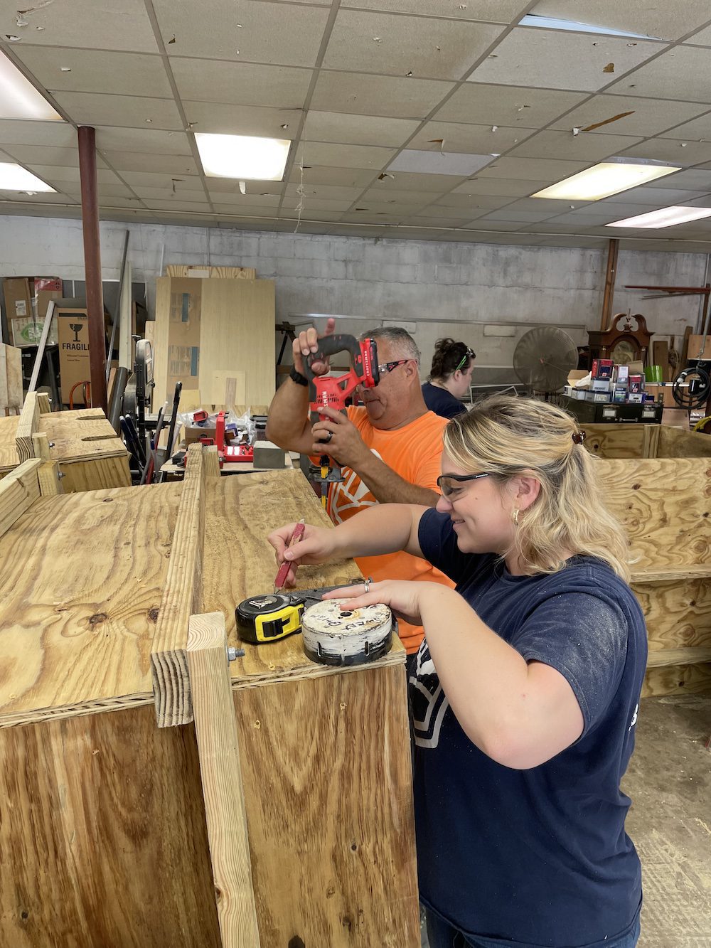 Project Engineer Abi Richardson during Community Week at Sweet Briar College