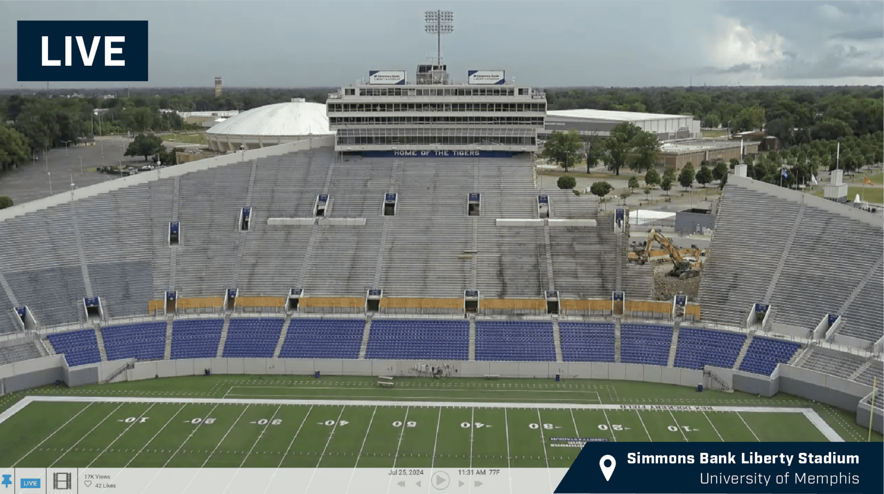 Simmons Bank Liberty Stadium Renovations Barton Malow